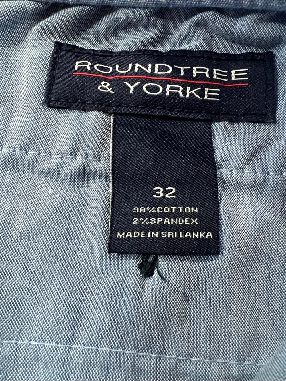 Light Blue Patterned Casual Shorts Roundtree & Yorke.